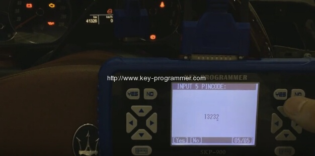 
			How to Program Maserati Remote Key by SKP900 via OBD2		