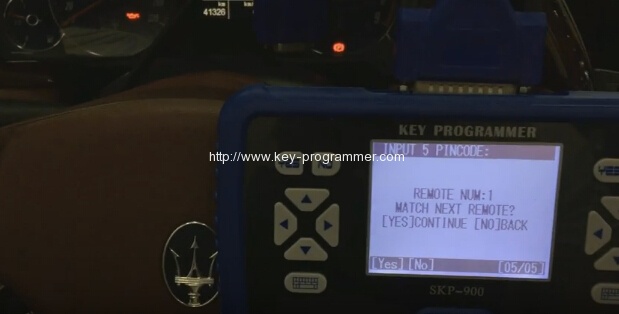 
			How to Program Maserati Remote Key by SKP900 via OBD2		