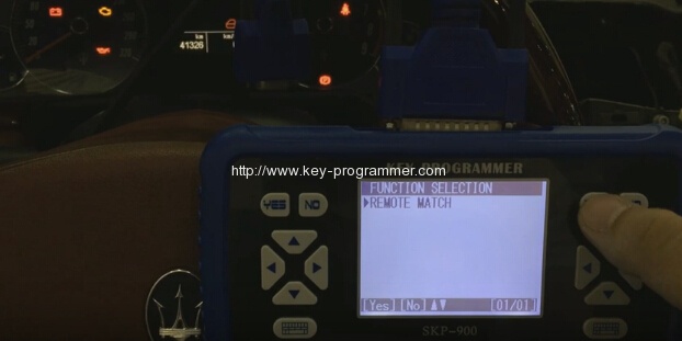 
			How to Program Maserati Remote Key by SKP900 via OBD2		