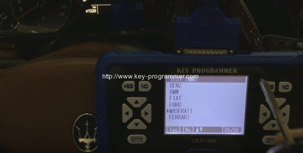 
			How to Program Maserati Remote Key by SKP900 via OBD2		