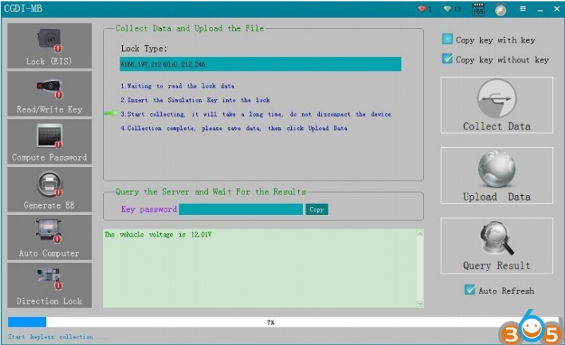 
			How to Program Mercedes A166 All Keys Lost with CGDI MB		