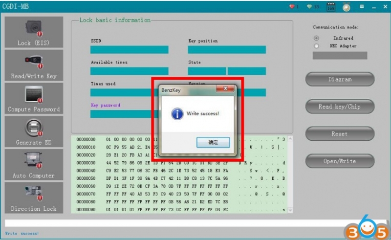 
			How to Program Mercedes A166 All Keys Lost with CGDI MB		