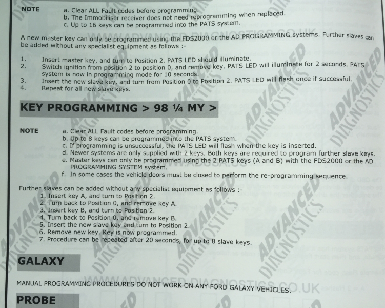 
			How to program old Ford key with Key Pro M8		