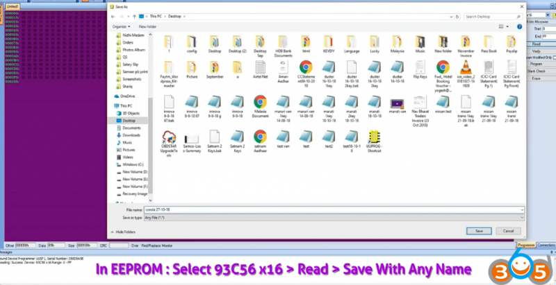 
			How to Program Toyota Corolla Old Model 4C Chip Key via EEPROM		