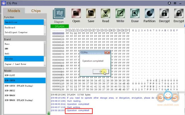 
			How to Read Porsche 1N35H BCM and Write Key with CG Pro 9S12?		