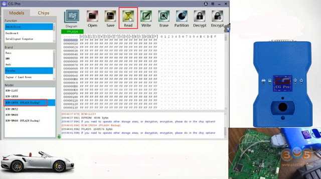 
			How to Read Porsche 1N35H BCM and Write Key with CG Pro 9S12?		