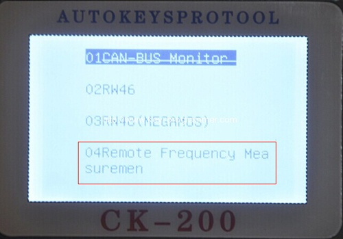 
			How to read remote key frequency with CK200 CK-200		