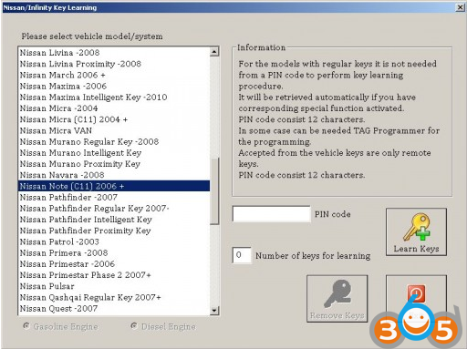 
			How to Register Key for Nissan Note 2007 by SBB Key Programmer		