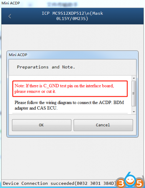 
			How to Remove C-GND probe on Yanhua Mini ACDP CAS interface board		