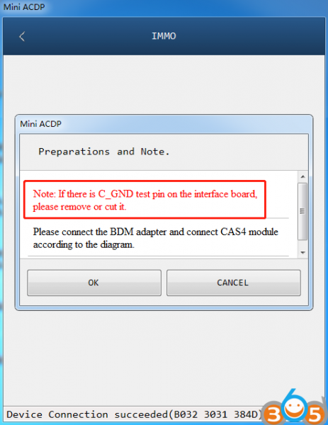 
			How to Remove C-GND probe on Yanhua Mini ACDP CAS interface board		