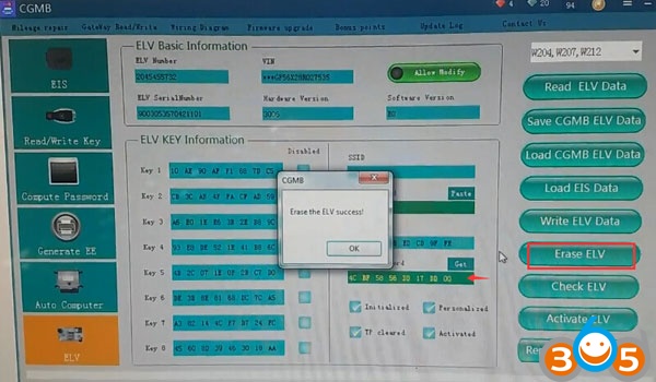 
			How to Renew Benz W204 used ELV with CGDI MB		