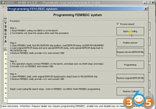 
			How to Reset KM in BMW FEM BDC Module with VVDI2		