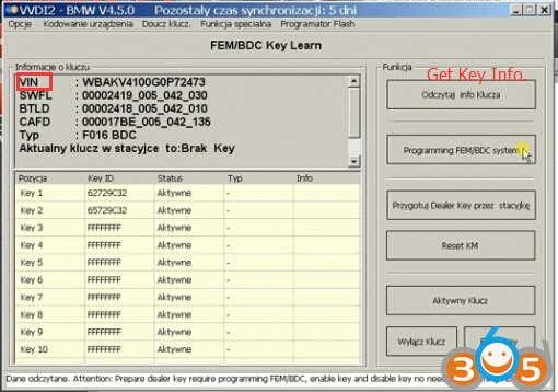 
			How to Reset KM in BMW FEM BDC Module with VVDI2		