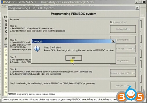 
			How to Reset KM in BMW FEM BDC Module with VVDI2		