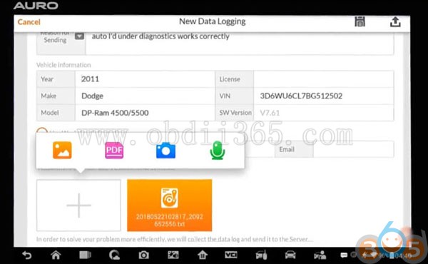 
			How to Send Data Log on Auro OtoSys IM600 or IM100		