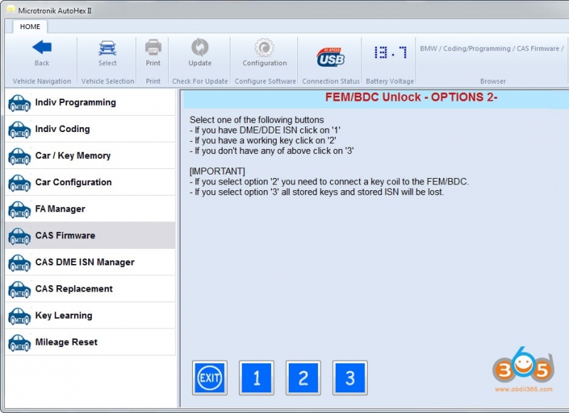 
			How to Unlock BMW FEM/BDC with AutoHex II?		
