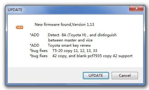 
			How to update CN900 Mini Key Programmer to V1.13		