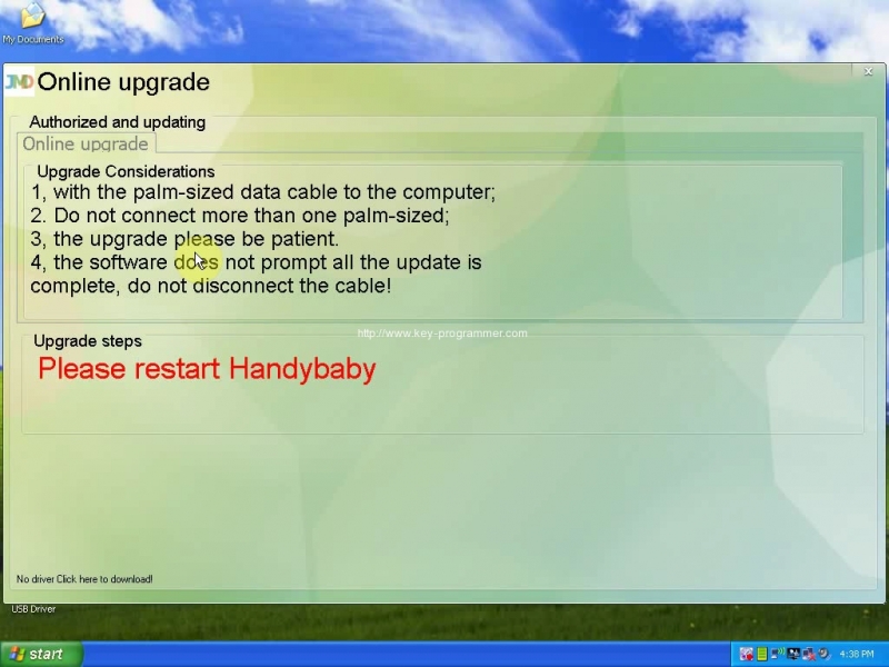 
			How to update Handy Baby Car Key Copy to V6.1.0		