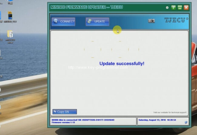 
			How to update ND900 MINI key programmer on Win8		