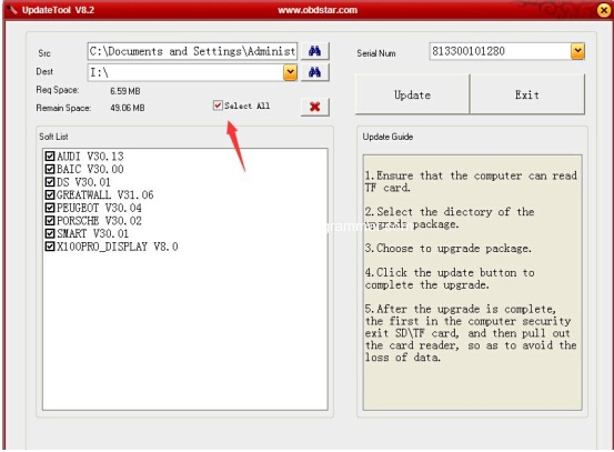 
			How to Update OBDSTAR X100 Pro key programmer		