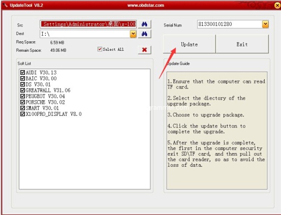 
			How to Update OBDSTAR X100 Pro key programmer		