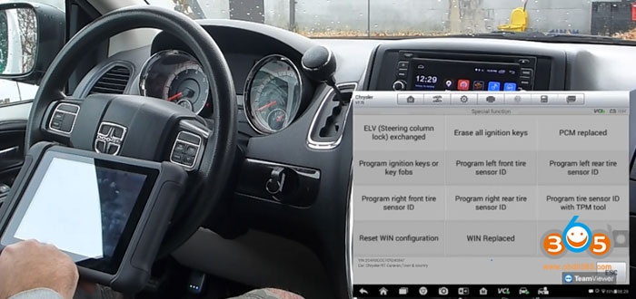 
			How to use Autel MaxiSys to Program 2012 Dodge Caravan FOBIK Key		