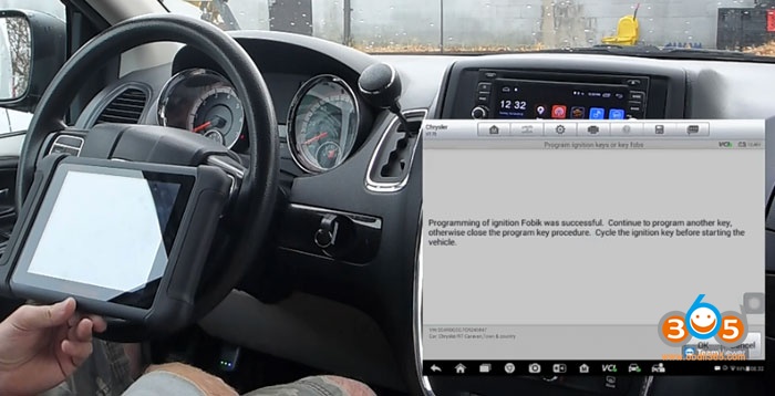 
			How to use Autel MaxiSys to Program 2012 Dodge Caravan FOBIK Key		