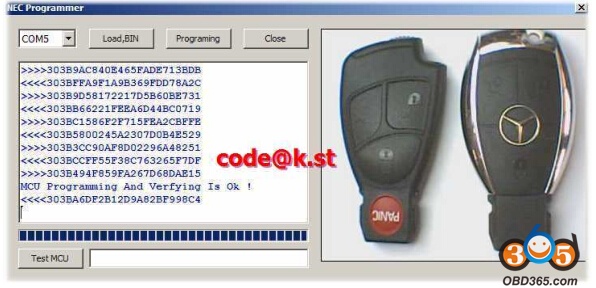 
			How to use Benz MB IR NEC Key Programmer		