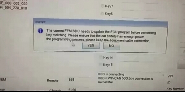 
			How to use CGDI Prog BMW to Program F30 FEM Key		
