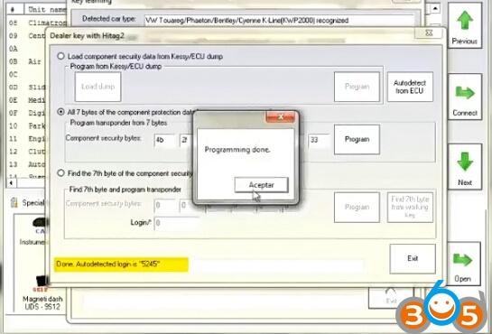 
			How to use FVDI to Program VW Touareg PCF7945 Dealer Key		