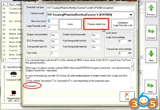 
			How to use FVDI to Program VW Touareg PCF7945 Dealer Key		