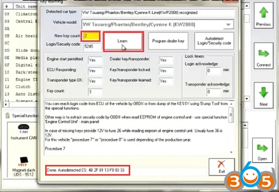 
			How to use FVDI to Program VW Touareg PCF7945 Dealer Key		