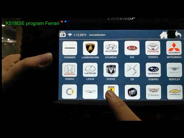 
			How to use Lonsdor K518ISE to Program Ferrari 458 Remote by OBD		