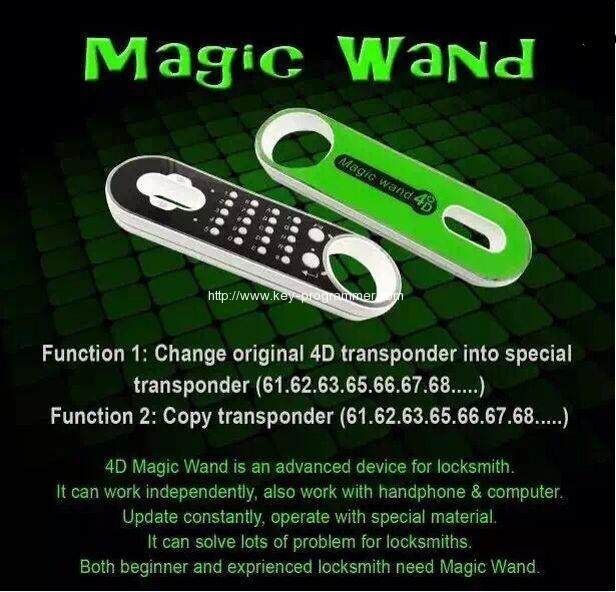 
			How to use Magic Wand 4C 4D Transponder Chip Generator		