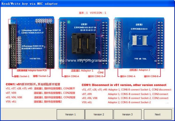 
			How to Use NEC adapter for VVDI MB BGA Tool		