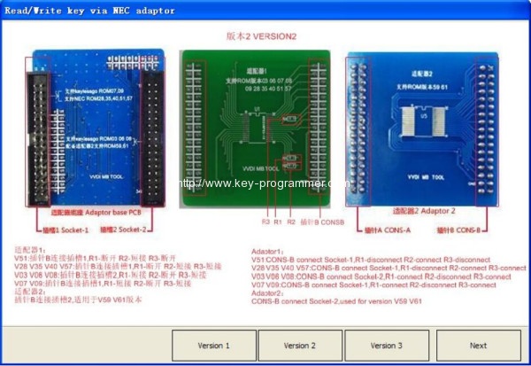 
			How to Use NEC adapter for VVDI MB BGA Tool		