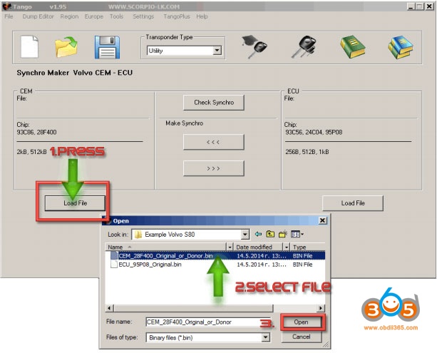 
			How to use Tango Key Programmer to sync Volvo CEM?		