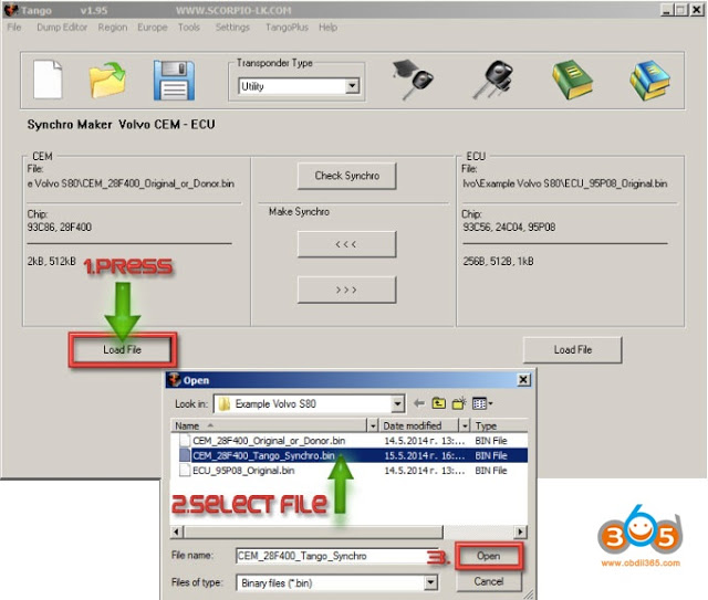 
			How to use Tango Key Programmer to sync Volvo CEM?		