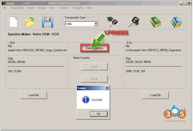 
			How to use Tango Key Programmer to sync Volvo CEM?		