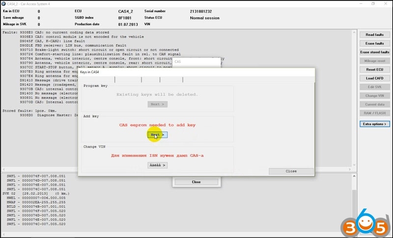 
			How to Write BMW CAS4 Key with BMW Explorer by Dump		