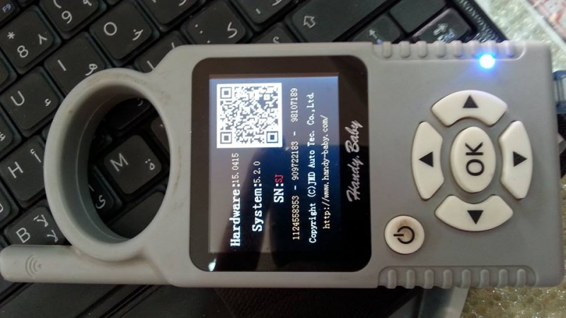 
			JMD Handy Baby decode G chip in action		