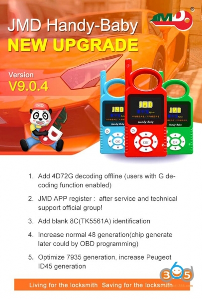 
			JMD Handy Baby I  V9.0.4 Adds 4D72G Decoding Offline		