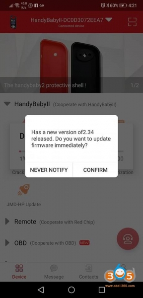 
			JMD Handy Baby II Key Copy Software Update to V2.34		