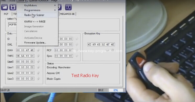 
			MasterKeyIII MK3 unlock Chrysler remote PCF7941		