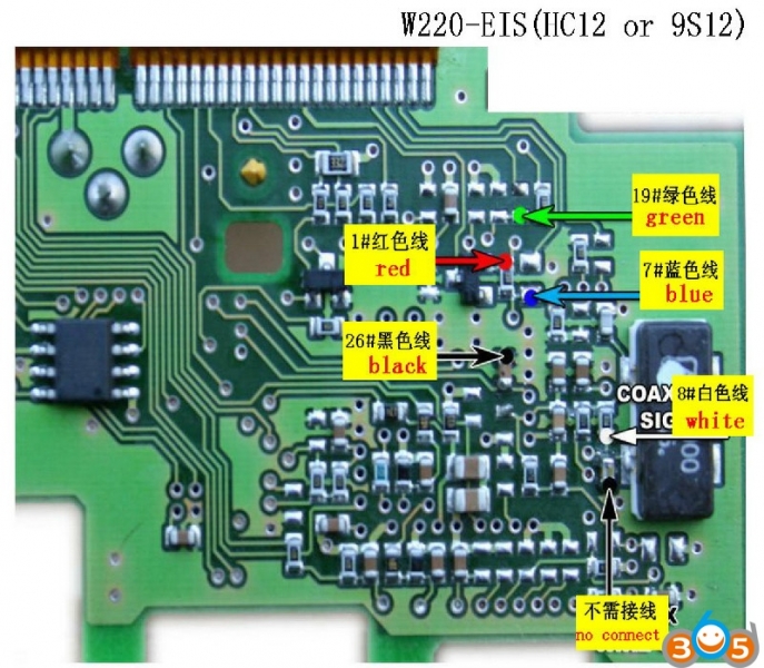 
			Mercedes EIS 908, 912, 9S12  series Wiring Connection		