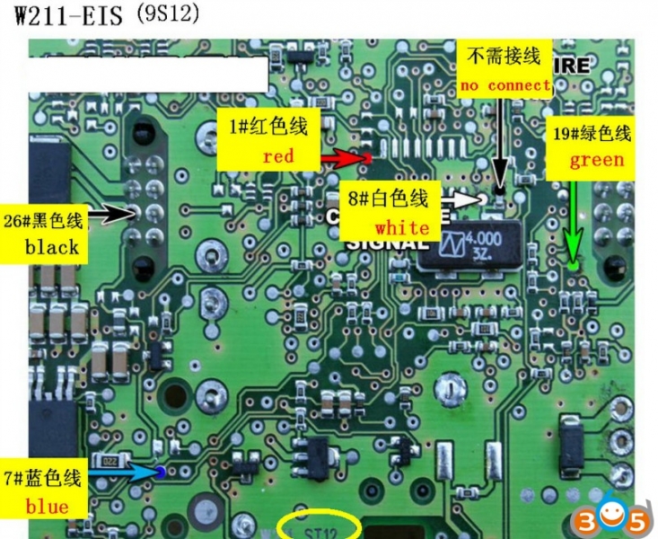 
			Mercedes EIS 908, 912, 9S12  series Wiring Connection		