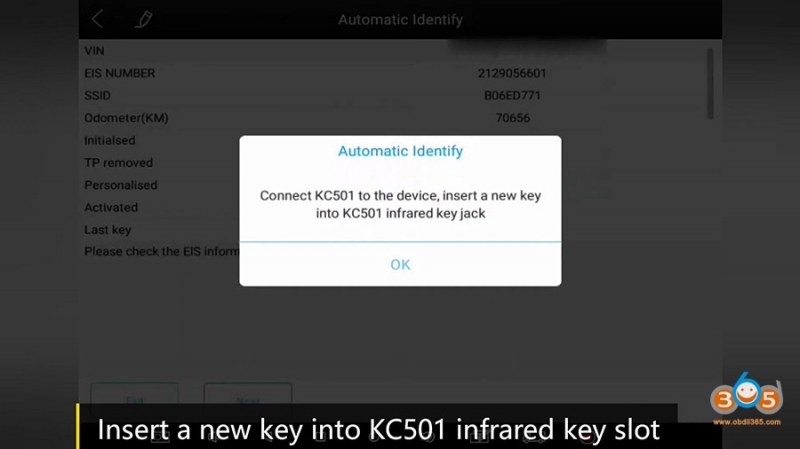 
			OBD add Mercedes Benz Infrared Key by Xtool KC501 + X100 Pad3		