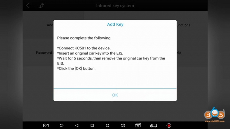 
			OBD add Mercedes Benz Infrared Key by Xtool KC501 + X100 Pad3		