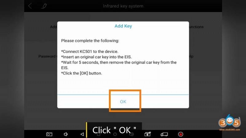 
			OBD add Mercedes Benz Infrared Key by Xtool KC501 + X100 Pad3		