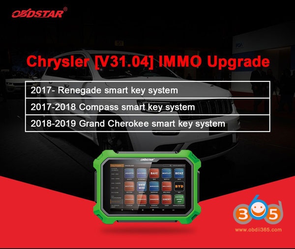 
			OBDSTAR adds 2017 up Chrysler and Mazda IMMO Models (June 2019)		
